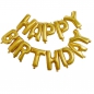 Preview: Gold Happy Birthday Foil Balloon Bunting - Pick and Mix