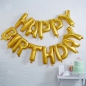 Preview: Gold Happy Birthday Foil Balloon Bunting - Pick and Mix