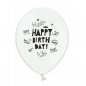 Preview: Balloons 30cm, Happy Birthday, Best wishes, Pastel Mix, 6pcs