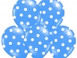 Preview: Balloons 14" Pastel Mid Blue "Dots", 6 pcs