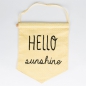 Preview: Hello Sunshine Pastel Message Flag