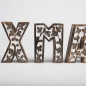 Preview: Carved Wooden Xmas Block Letter Set