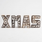 Preview: Carved Wooden Xmas Block Letter Set