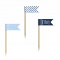 Preview: Cupcake Toppers Mini Flags Little Plane, mix, 7cm, 1pack