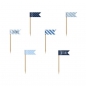 Preview: Cupcake Toppers Mini Flags Little Plane, mix, 7cm, 1pack