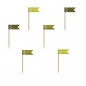 Preview: Cupcake Toppers Mini Flags Bee, mix, 7cm, 1pack