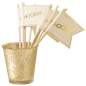 Preview: Mini Flaggen Hooray Gold/Ivory - Metallic Perfection