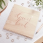 Preview: Rose Gold Wooden Guest Book - Beautiful Botanics