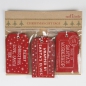 Preview: Set of 15 Red Santas Workshop Gift Tags