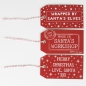 Preview: Set of 15 Red Santas Workshop Gift Tags