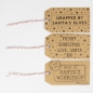 Preview: Set of 15 Brown Santas Workshop Gift Tags