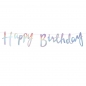 Preview: Iridescent Script Happy Birthday Bunting - Iridescent Party