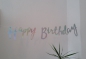 Preview: Iridescent Script Happy Birthday Bunting - Iridescent Party