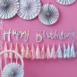 Preview: Iridescent Script Happy Birthday Bunting - Iridescent Party