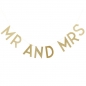 Preview: Gold Glitter Mr and Mrs Bunting - Pastel Perfection