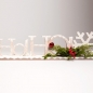 Preview: Glittery Snow and Ivy Ho Ho Ho Christmas Decoration