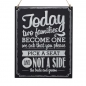 Preview: Chalkboard Wooden Sign - Two Sides Signs - Vintage Affair