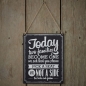 Preview: Chalkboard Wooden Sign - Two Sides Signs - Vintage Affair