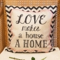 Preview: Love Makes a House a Home Chevron Retro Cushion