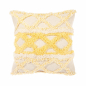 Preview: Yellow Scandi ZigZag Boho Cushion