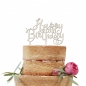 Preview: Happy Birthday Wooden Cake Topper - Boho