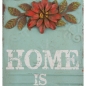 Preview: Home Is Where Your Heart Is Retro Floral Plaque