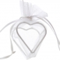 Preview: Bag with heart frame - white