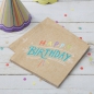 Preview: Paper Napkins - Happy Birthday Kraft