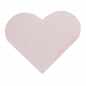 Preview: Pink Heart Shaped Paper Napkins - Princess Party