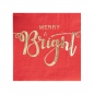 Preview: Papierservietten Merry & Bright - rot/gold