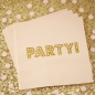 Preview: Gold Foiled Paper Napkins - Pastel Perfection