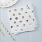 Preview: Gold Foiled Polka Dot Paper Napkins - Pick and Mix