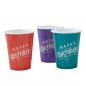 Preview: Mixed Paper Cups - Happy Birthday Kraft