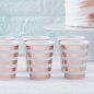 Preview: Mint & Rose Gold Paper Cups - Hello World