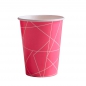 Preview: Neon Pink Geometric Paper Cups - Neon Birthday