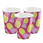 Preview: Pineapple Hot Pink Paper Cups - Summer Fruits