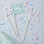 Preview: Gold Foiled & Sprinkles Party Flags - Pick and Mix