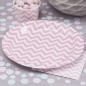 Preview: Paper Plates - Pink - Chevron Divine