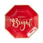 Preview: Party-Teller Merry & Bright - rot/gold