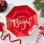 Preview: Party-Teller Merry & Bright - rot/gold