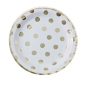 Preview: Gold Foiled Polka Dot Paper Plates - Pick and Mix