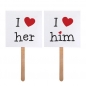 Preview: Photo Booth Accessoires - I love her / him