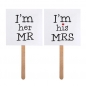 Preview: Photo Booth Accessoires - I'm his Mrs / I'm her Mr