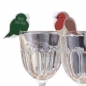 Preview: Robin Glass Decorations and Name Places - Christmas Patterns