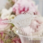 Preview: Bird Place Card for Glass White - Vintage Lace