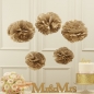 Preview: Tissue Paper Pom Poms - Metallic Gold - Pastel Perfection