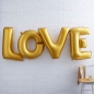 Preview: Giant Love Foiled Balloons - Gold - Metallic Perfection