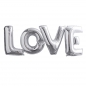 Preview: Giant Love Foiled Balloons - Silver - Metallic Perfection