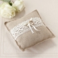 Preview: Hessian Ring Cushion - Vintage Affair