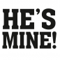 Preview: Shoe stickers "HE'S MINE!", 2 pcs, 1 packet